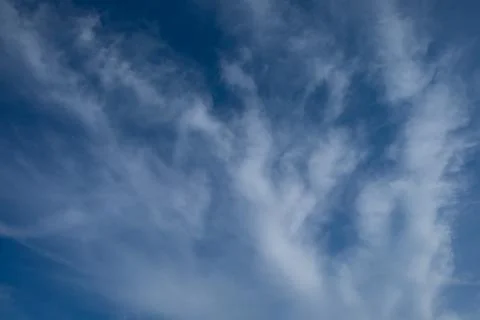 Clouds in the blue sky Foto stock