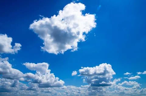 Clouds in the blue sky Stock Photos