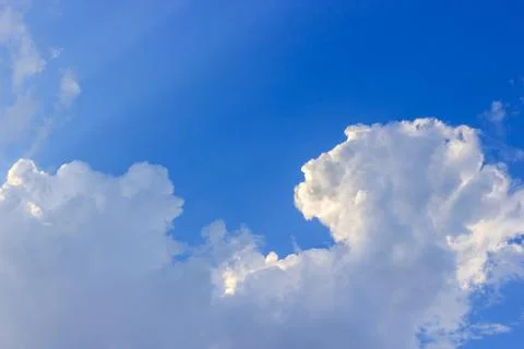 Clouds on the blue sky Stock Photos