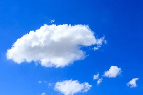 Clouds on the blue sky Stock Photos