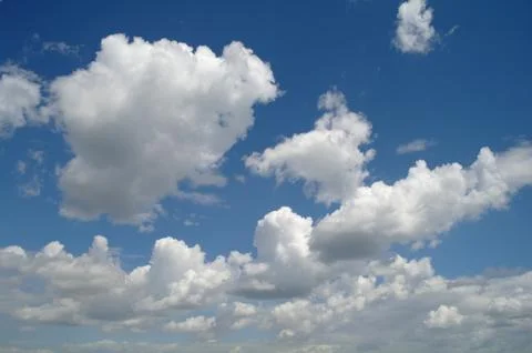 Clouds in the blue sky Stock Photos