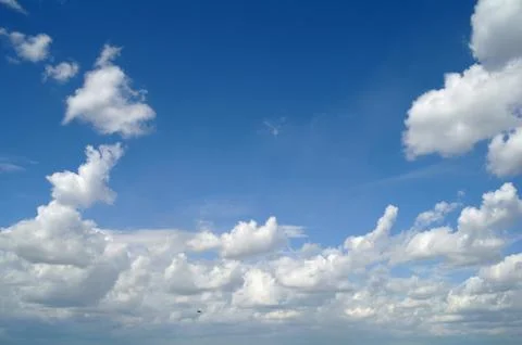 Clouds in the blue sky Stock Photos
