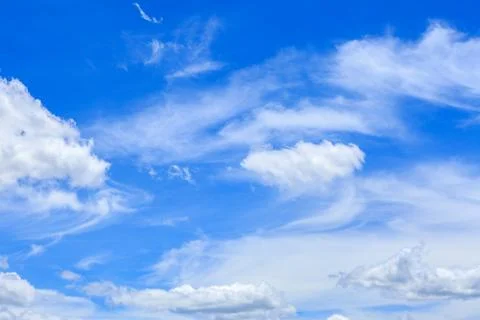 Clouds on the blue sky Stock Photos
