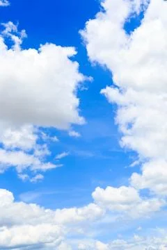 Clouds on the blue sky Stock Photos