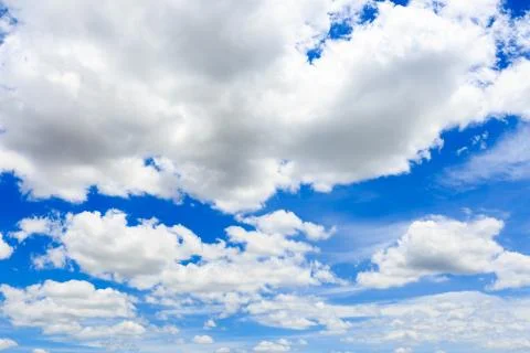 Clouds on the blue sky Stock Photos