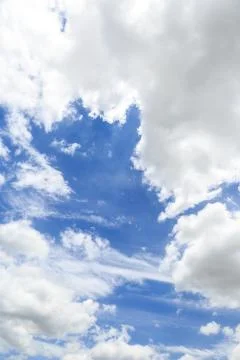 Clouds on the blue sky Stock Photos