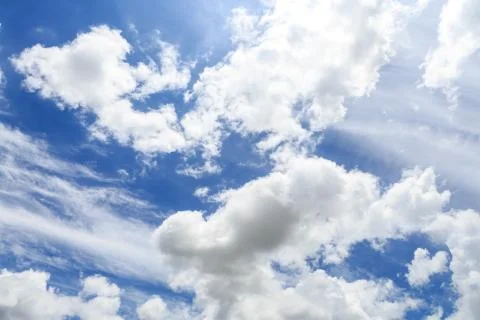Clouds on the blue sky Stock Photos