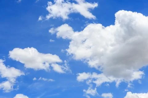Clouds on the blue sky Foto stock