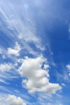 Clouds on the blue sky Stock Photos