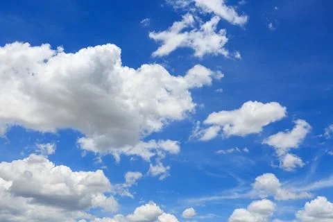 Clouds on the blue sky Stock Photos