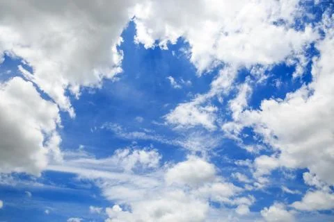 Clouds on the blue sky Stock Photos