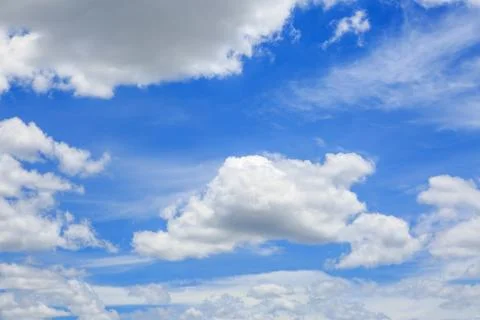 Clouds on the blue sky Stock Photos