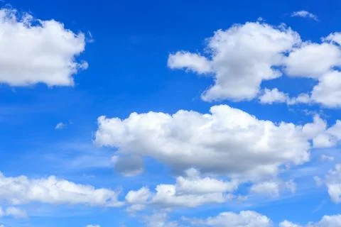 Clouds on the blue sky Stock Photos