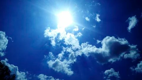 Clouds in the blue sky Stock Photos
