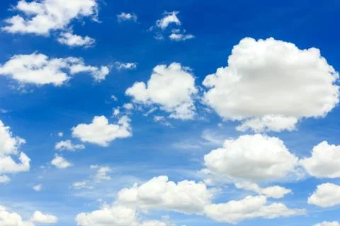 Clouds on the blue sky Stock Photos