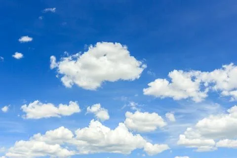 Clouds on the blue sky Stock Photos