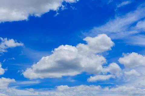 Clouds on the blue sky Stock Photos