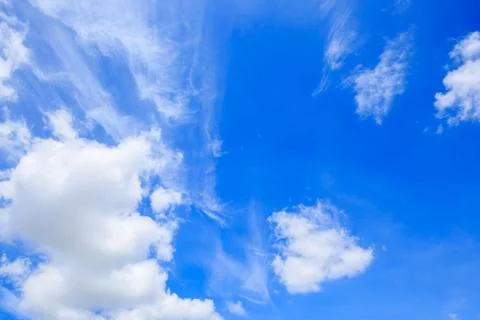 Clouds on the blue sky Stock Photos