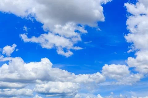 Clouds on the blue sky Stock Photos