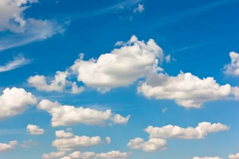 Clouds on blue sky Stock Photos