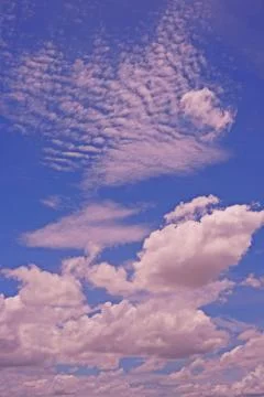 Clouds in the blue sky Stock Photos