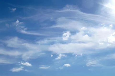 Clouds in the blue sky Stock Photos