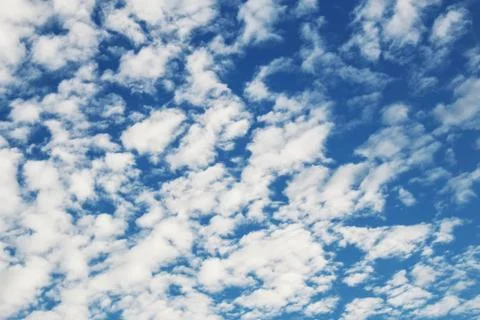 Clouds with the blue sky. Stock Photos