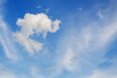 Clouds with blue sky. Stock Photos