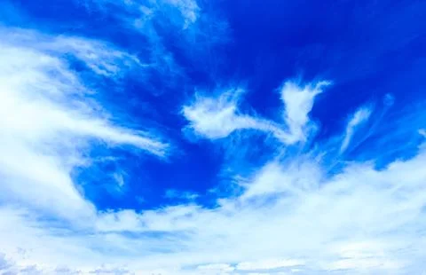 Clouds in the blue sky Stock-Fotos