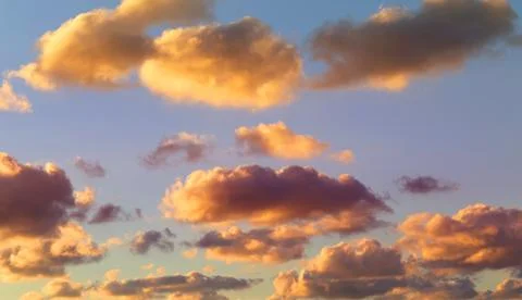 Clouds on blue sky Stock Photos