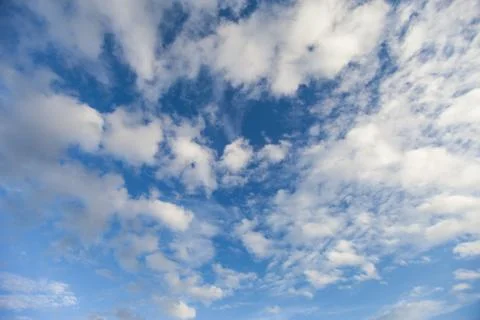 Clouds in the blue sky Foto stock