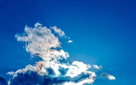 Clouds in the blue sky Foto stock