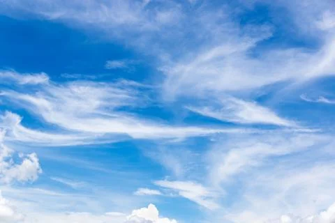 Clouds on blue sky Stock Photos