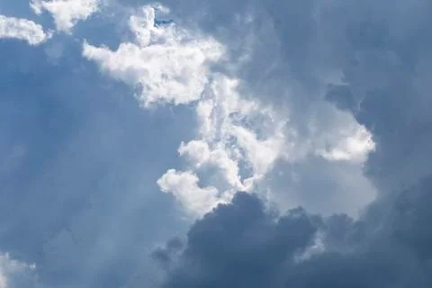 Clouds in the blue sky Foto stock