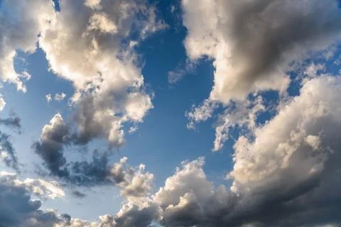 Clouds on a blue sky Stock Photos