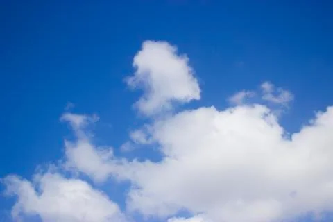 Clouds in the blue sky Foto stock