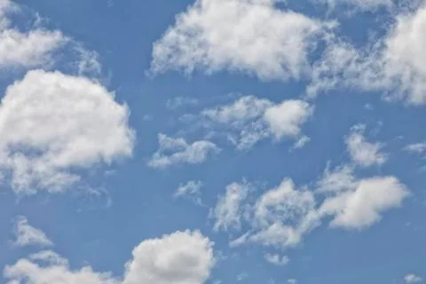 Clouds in the blue sky. Stock Photos