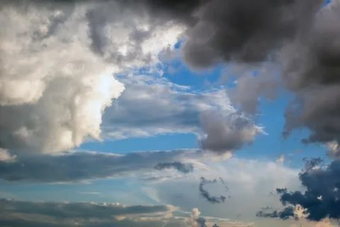 Clouds in the blue sky Stock Photos