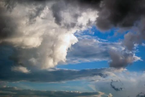 Clouds in the blue sky Stock Photos