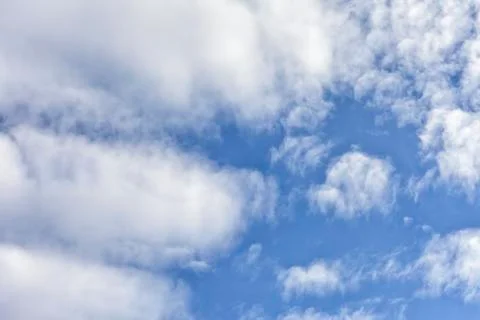 Clouds in the blue sky. Stock Photos