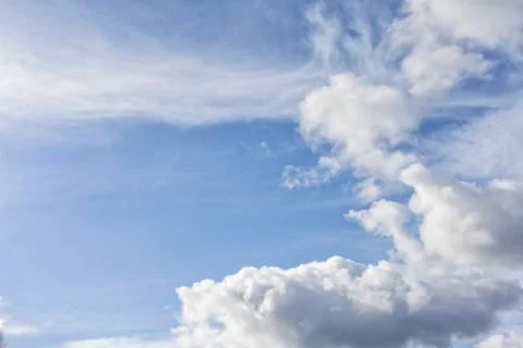 Clouds in the blue sky. Stock Photos