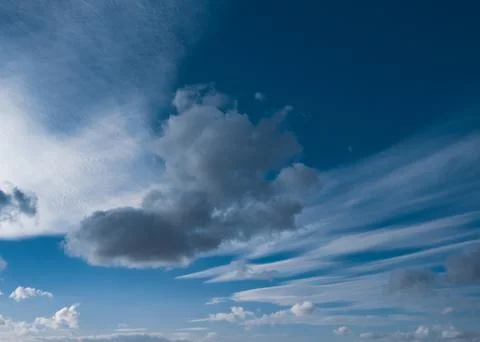 Clouds in blue sky Stock Photos