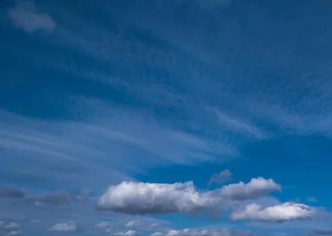 Clouds in blue sky Stock Photos