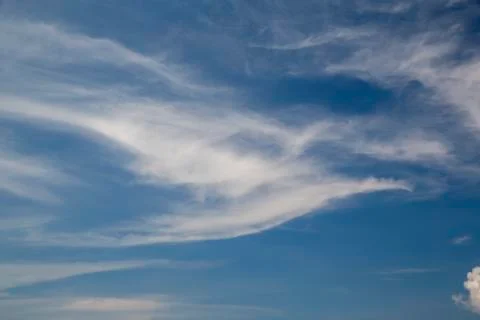 Clouds in the blue sky 写真素材