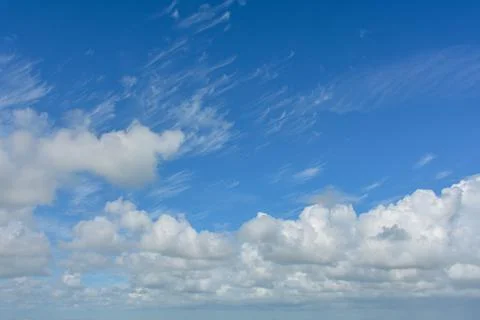 Clouds on the blue sky Stock Photos