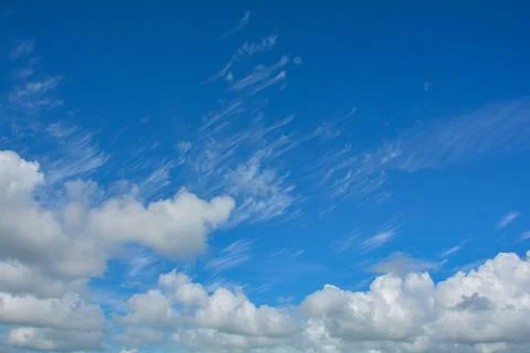 Clouds on the blue sky Stock Photos