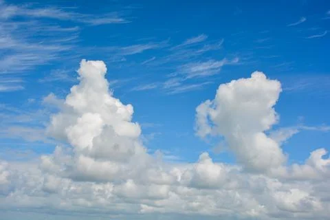 Clouds on the blue sky Stock Photos