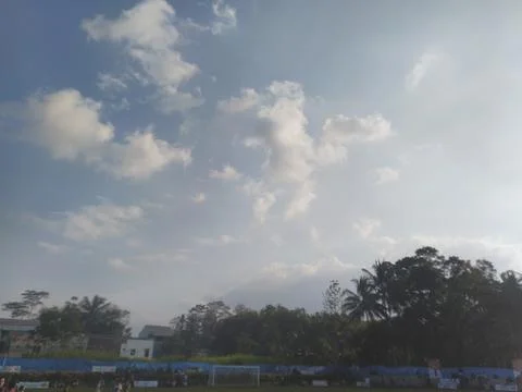 The clouds in the blue sky Stock Photos
