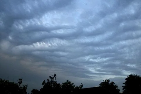 Clouds in the blue sky Stock Photos