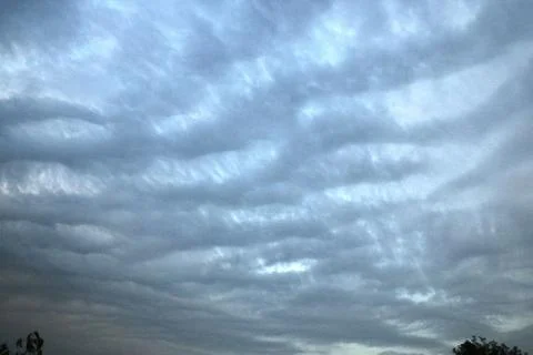 Clouds in the blue sky Stock Photos